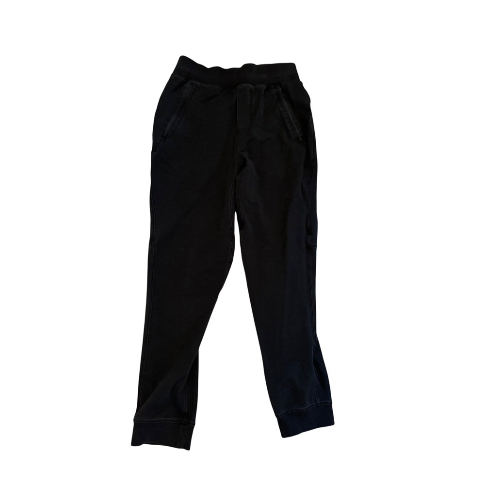 Lululemon Mens City Sweat Jogger Black French Terry Tapered Sweatpants Size M
